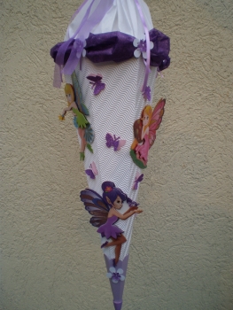 Handgefertige Schultüte / Zuckertüte - " Elfentraum " - 70cm