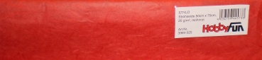 Strohseide  - 50 x 70 cm - mohnrot