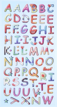 Softy Sticker Design-Buchstaben