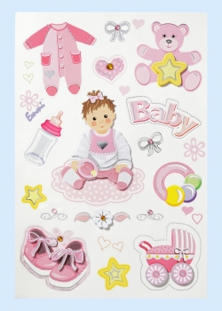 3D Sticker Baby-Girl