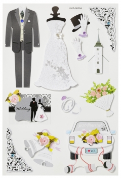 3D Sticker Hochzeit II