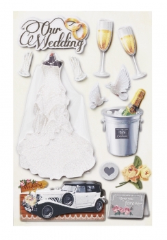 3D Sticker Hochzeit III
