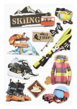3D Sticker Wintersport
