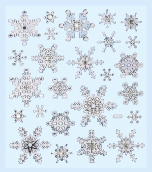 Hobby-Design Sticker Eiskristalle