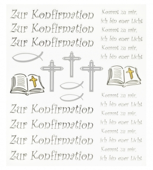 Hobby-Design Sticker Zur Konfirmation