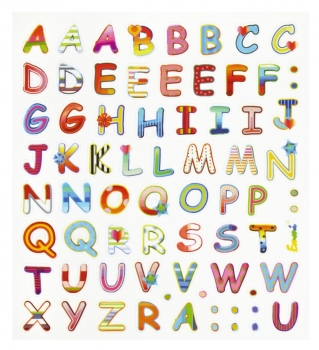 Hobby-Design Sticker Design Buchstaben