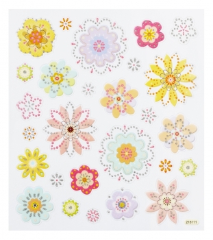 Hobby-Design Sticker Blüten