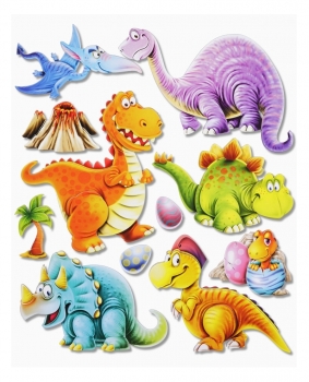 XXL-Sticker 3D Dinos