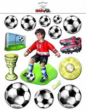 XXL-Sticker 3D Fussball