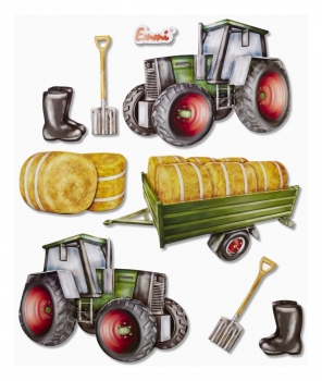 XXL-Sticker 3D Traktor