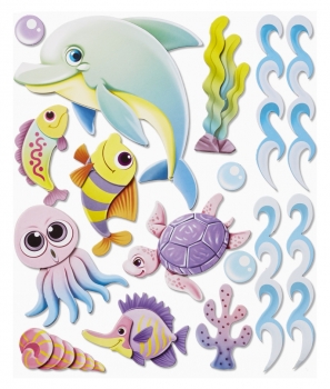 XXL-Sticker 3D Waterworld
