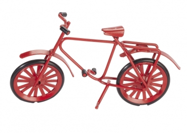 Deko - Fahrrad - Metall - rot - ca. 9,5 x 6cm