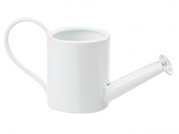 Deko - Gießkanne - Metall - weiß - ca. 3cm