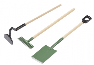 Deko - Gartenwerkzeug- Set - 3 teilig - ca. 9cm