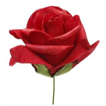 Rosen - rot - 50mm - Herzbox mit 12 Stk.