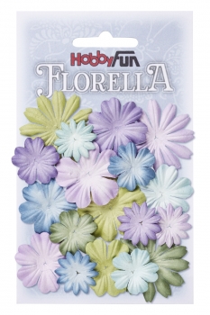 Florella-Blütenn aus Maulbeer-Papier Mix IV - 2 - 4cm - 20 Stück