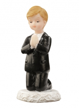 Dekofigur / Tortenfigur - Kommunion / Konfirmation - Junge - ca. 6,5cm