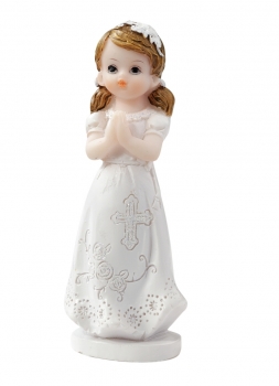 Dekofigur / Tortenfigur - Kommunion / Konfirmation - Mädchen - ca. 8cm