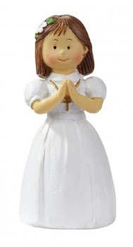 Dekofigur / Tortenfigur - Kommunion / Konfirmation - Mädchen - ca. 8,5cm