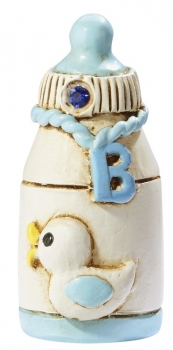 Deko Figur - Babyflasche - blau - ca. 3,5cm