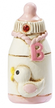 Deko Figur - Babyflasche rosa ca. 3,5cm