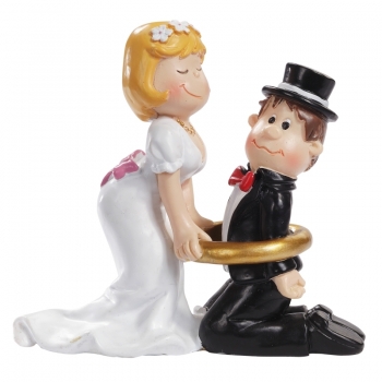 Hochzeitspaar mit Ring ca. 8cm -