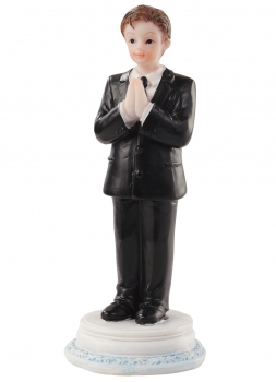 Dekofigur / Tortenfigur - Kommunion / Konfirmation - Junge - ca. 9cm