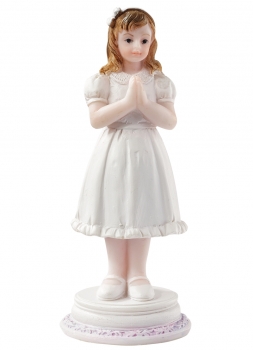 Dekofigur / Tortenfigur - Kommunion / Konfirmation - Mädchen - ca. 9cm