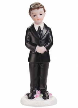 Dekofigur / Tortenfigur - Kommunion / Konfirmation - Junge - ca. 11cm