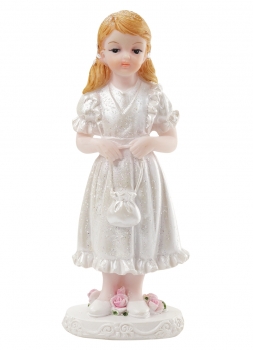 Dekofigur / Tortenfigur - Kommunion / Konfirmation - Mädchen - ca. 11cm
