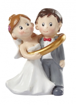 Hochzeitspaar mit Ring - ca. 5cm