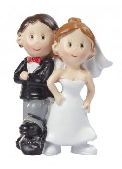 Hochzeitspaar mit Fußfessel - ca. 5cm