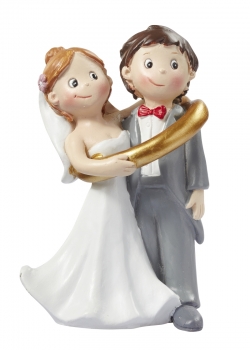 Hochzeitspaar im Ring - ca. 8cm