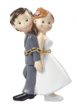 Hochzeitspaar in Ketten ca. 8cm