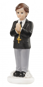 Dekofigur / Tortenfigur - Kommunion / Konfirmation - Junge - ca. 8,5cm