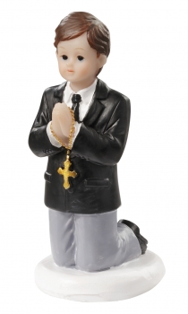 Dekofigur / Tortenfigur - Kommunion / Konfirmation - Junge - ca. 7cm