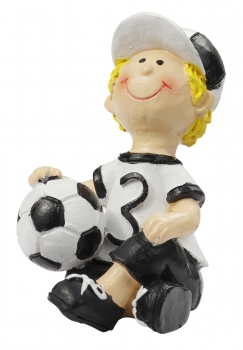 Dekofigur / Tortenfigur - Fußballer sitzend - ca. 6cm