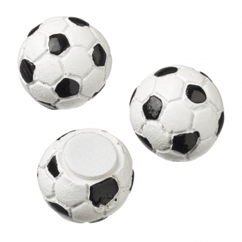 Dekofigur / Tortenfigur - Fussball - 13mm Durchmesser - 3 Stück pro Beutel