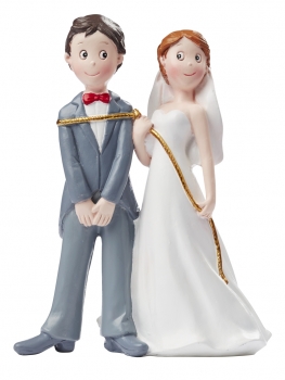 Hochzeitspaar mit Seil - ca. 15cm