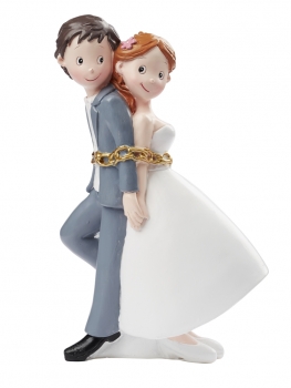 Hochzeitspaar in Ketten - ca. 15cm