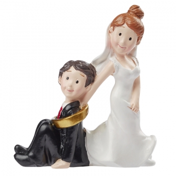 Hochzeitspaar mit Ring - ca. 8cm