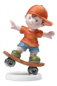 Dekofigur / Tortenfigur - Skateboarder Boy - ca. 8,5cm