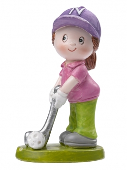 Dekofigur / Tortenfigur - Golf Girl - ca. 8,5cm