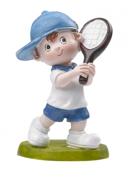 Dekofigur / Tortenfigur - Tennis Boy - ca. 8,5cm