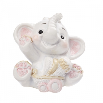 Deko Figur - Baby Elefant - rosa - ca. 3,5cm