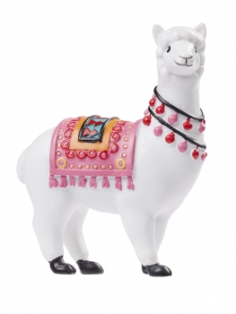 Dekofigur/ Tortenfigur - Lama stehend - ca. 6,5 cm