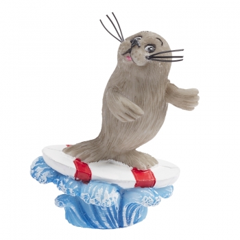 Deko - Robbe surfend - ca. 6 cm