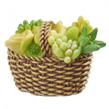 Dekofigur - Florales im Korb - ca. 3,5 cm