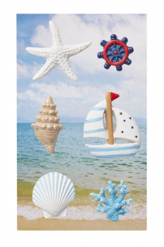 Streuteile Maritim II - ca. 2,5 - 5 cm - 6-teilig