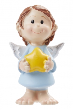 Deko Figur - Schutzengel hellblau - ca. 4cm